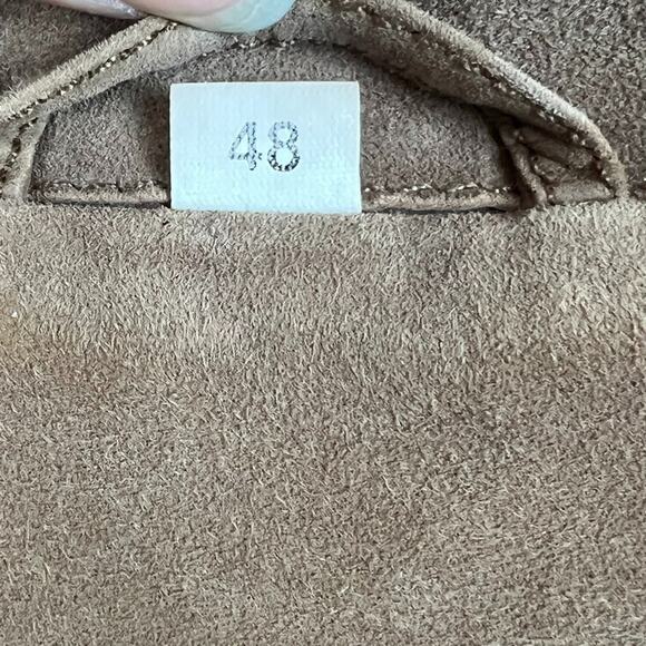 Del Mare 1911 Men's Size 48 Brown Long 100% Leather Coat Made in Italy - Picture 13 of 15